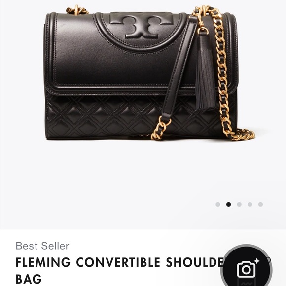 Tory Burch Bags New Tory Burch Fleming Convertible Black Bag Poshmark
